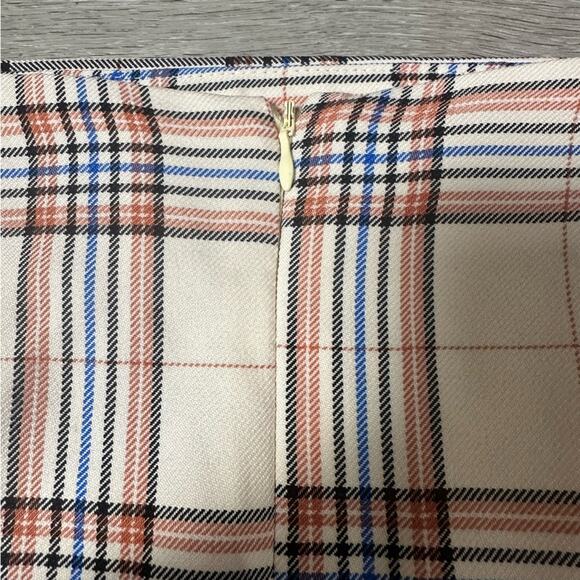 Nasty Gal Summer Check Double Split Mini Skirt Plaid NEW - Picture 7 of 7